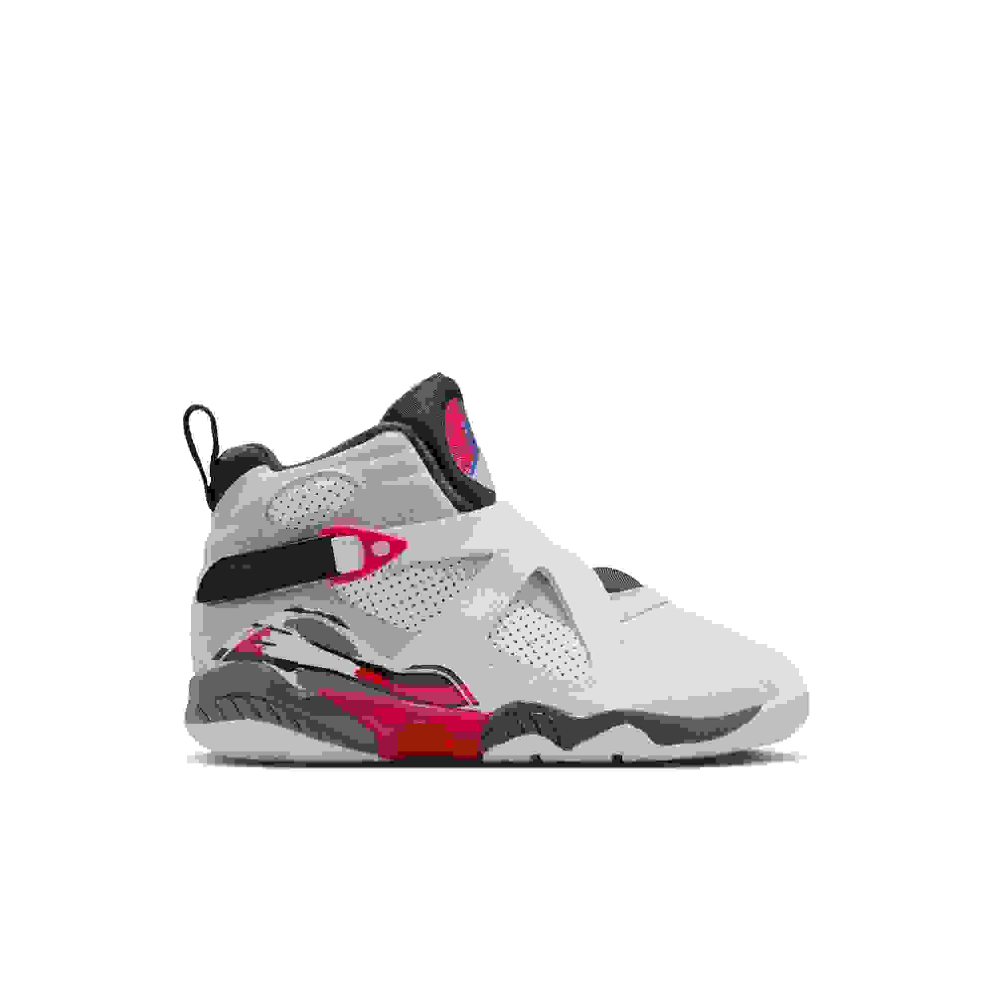 Jordan 8 Retro Preschool Kids' "White and True Red" Shoe